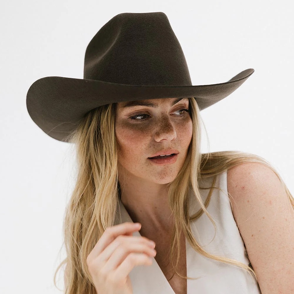 DARK BROWN COWBOY HAT gigipip